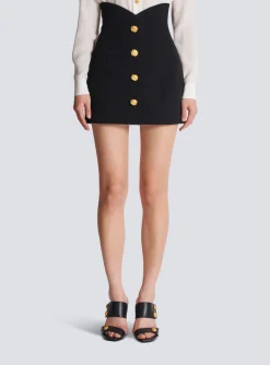 New Flared Double Crepe Tulip Skirt Women Skirts