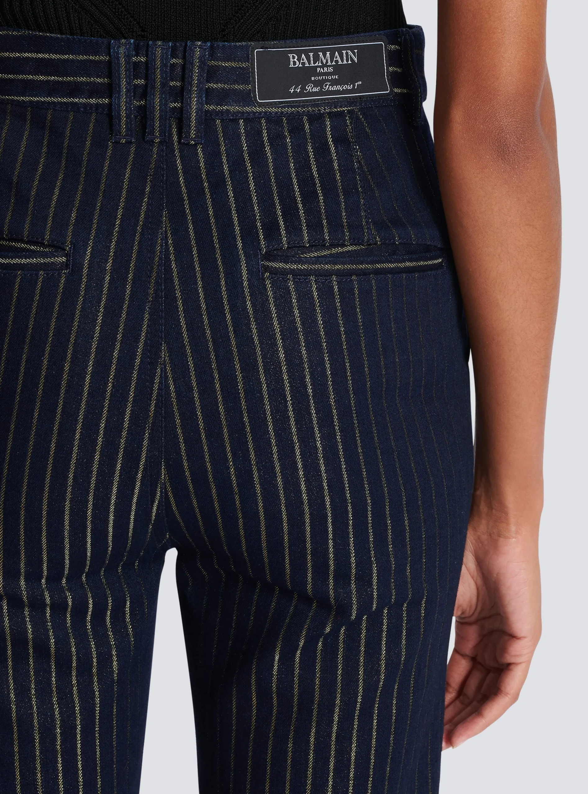 Best Flared Jeans With Lurex Stripes Women Denim