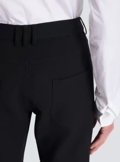 Sale Flared Trousers In Double Crepe Trousers And Shorts