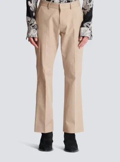 Online Flared Trousers In Gabardine Trousers And Shorts