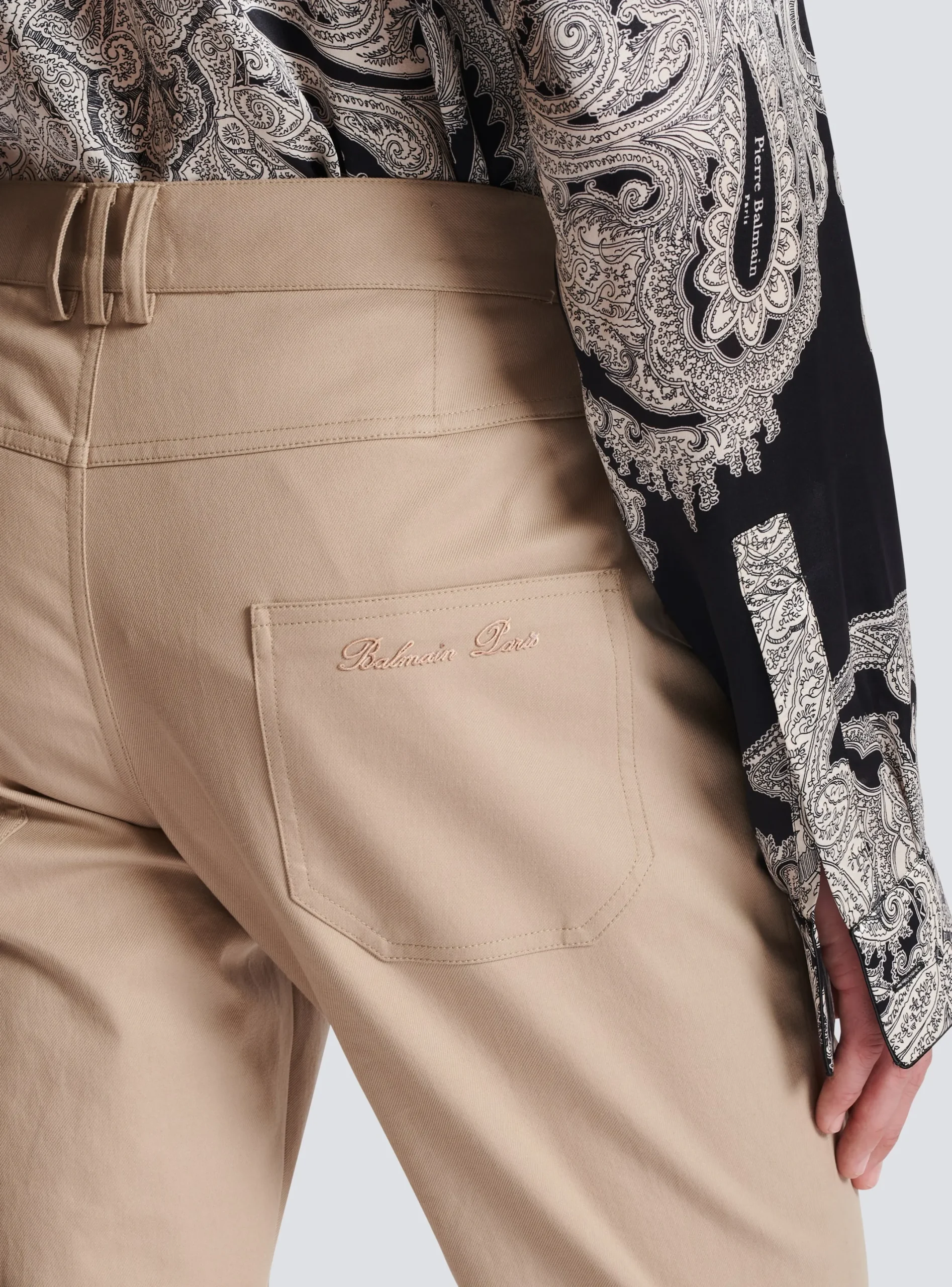 Online Flared Trousers In Gabardine Trousers And Shorts