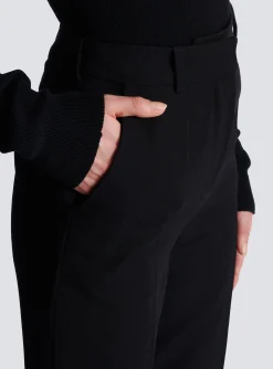 Best Sale Flared Trousers With Creases Women Trousers And Shorts