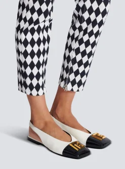 Flash Sale Flat Eden Slingbacks In Two-tone Leather Women Flat Shoes