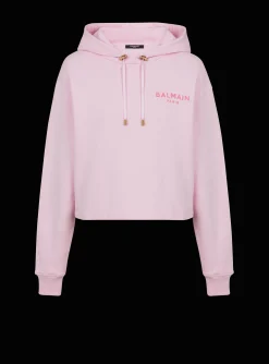 Fashion Flocked Paris Hoodie Women Sweatshirts