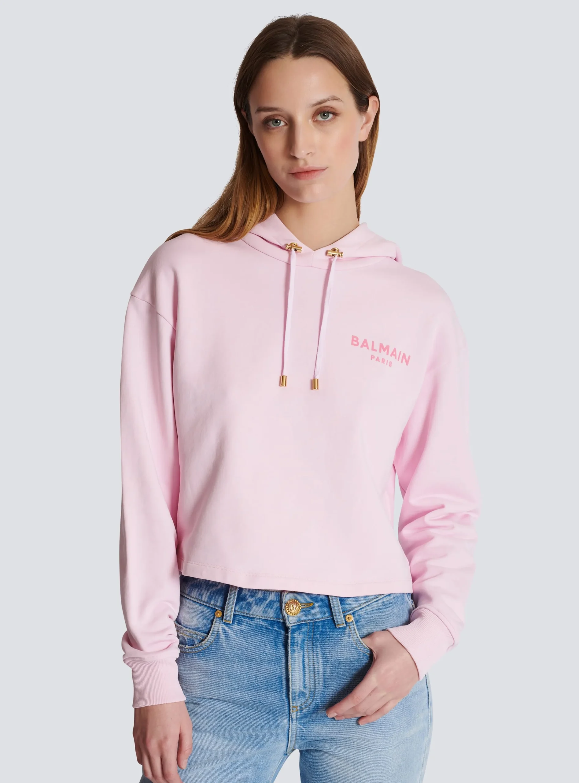 Fashion Flocked Paris Hoodie Women Sweatshirts
