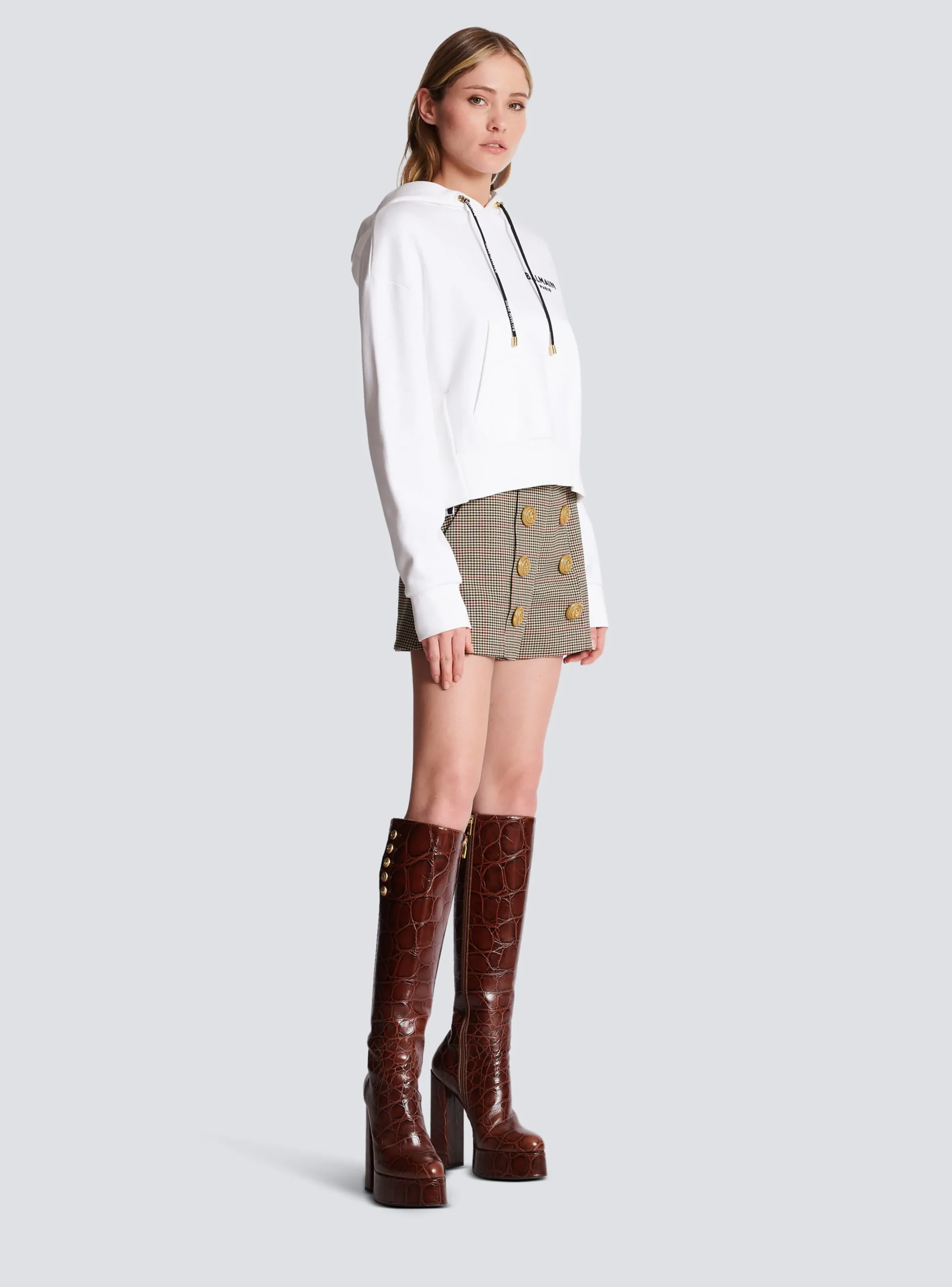 Best Sale Flocked Paris Hoodie Women Sweatshirts