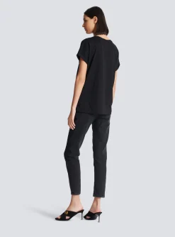 Hot Flocked T-shirt Women T-Shirts