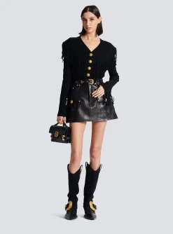 Online Fringed Fine Knit Cardigan Women Knitwear