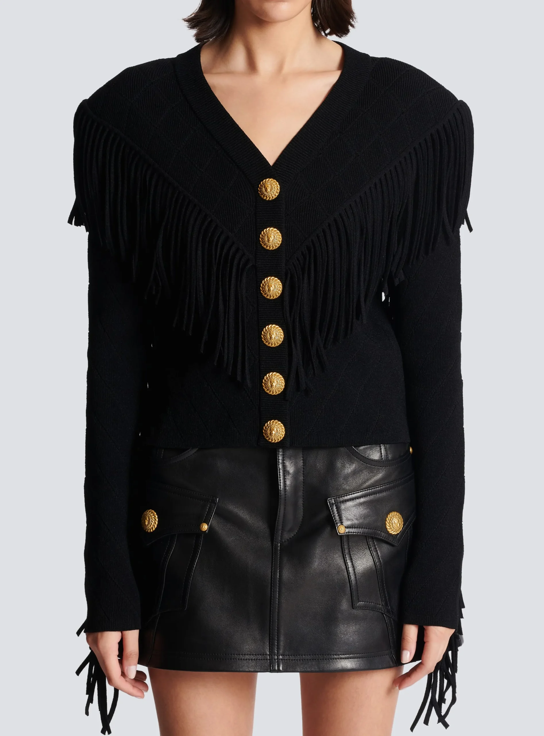 Online Fringed Fine Knit Cardigan Women Knitwear