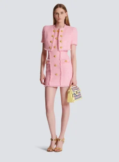 Cheap Gingham Tweed Dress Women Dresses