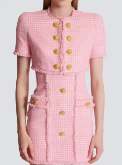 Best Gingham Tweed Jacket Women Jackets And Blazers