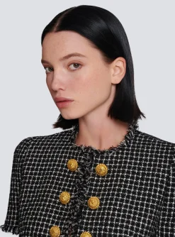 Online Gingham Tweed Jacket Women Jackets And Blazers