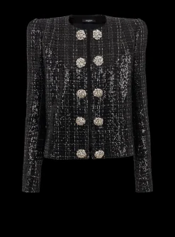 Online Glittery Tweed Jacket Women Jackets And Blazers