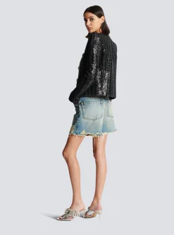Online Glittery Tweed Jacket Women Jackets And Blazers