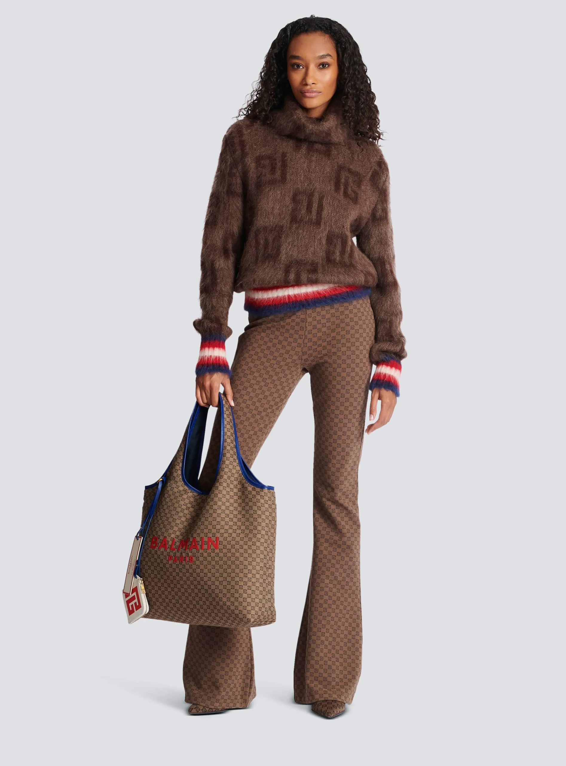 Hot Grocery Bag In Monogram Canvas And Smooth Leather Women Handbags|B-Army Bags