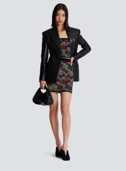 Sale Halterneck Top In Pop Monogram Knit Women Tops And Shirts