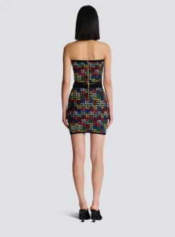 Sale Halterneck Top In Pop Monogram Knit Women Tops And Shirts