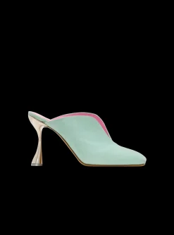 Shop Heeled Eden Mules In Suede Leather Women High Heels & Pumps