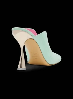Shop Heeled Eden Mules In Suede Leather Women High Heels & Pumps