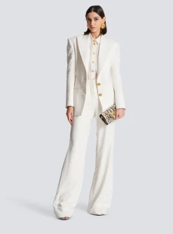 Clearance High-waisted Crepe Trousers Women Trousers And Shorts