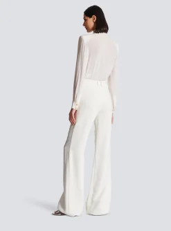 Clearance High-waisted Crepe Trousers Women Trousers And Shorts