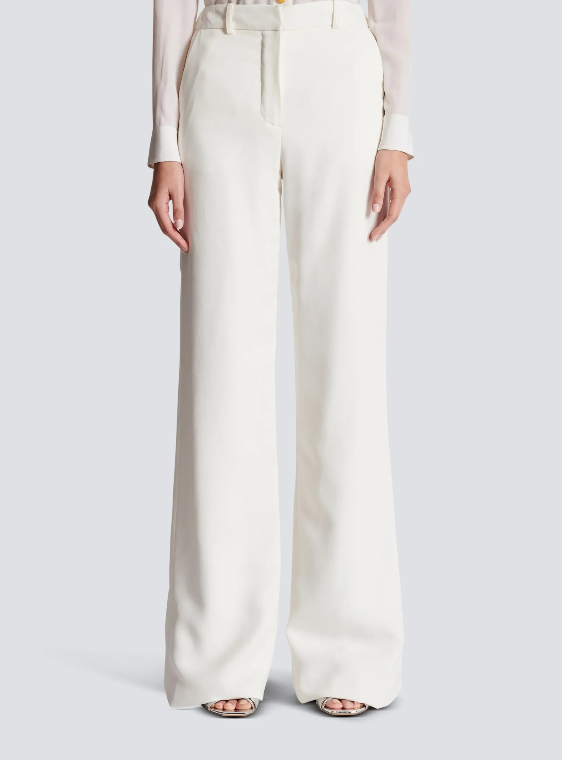 Clearance High-waisted Crepe Trousers Women Trousers And Shorts