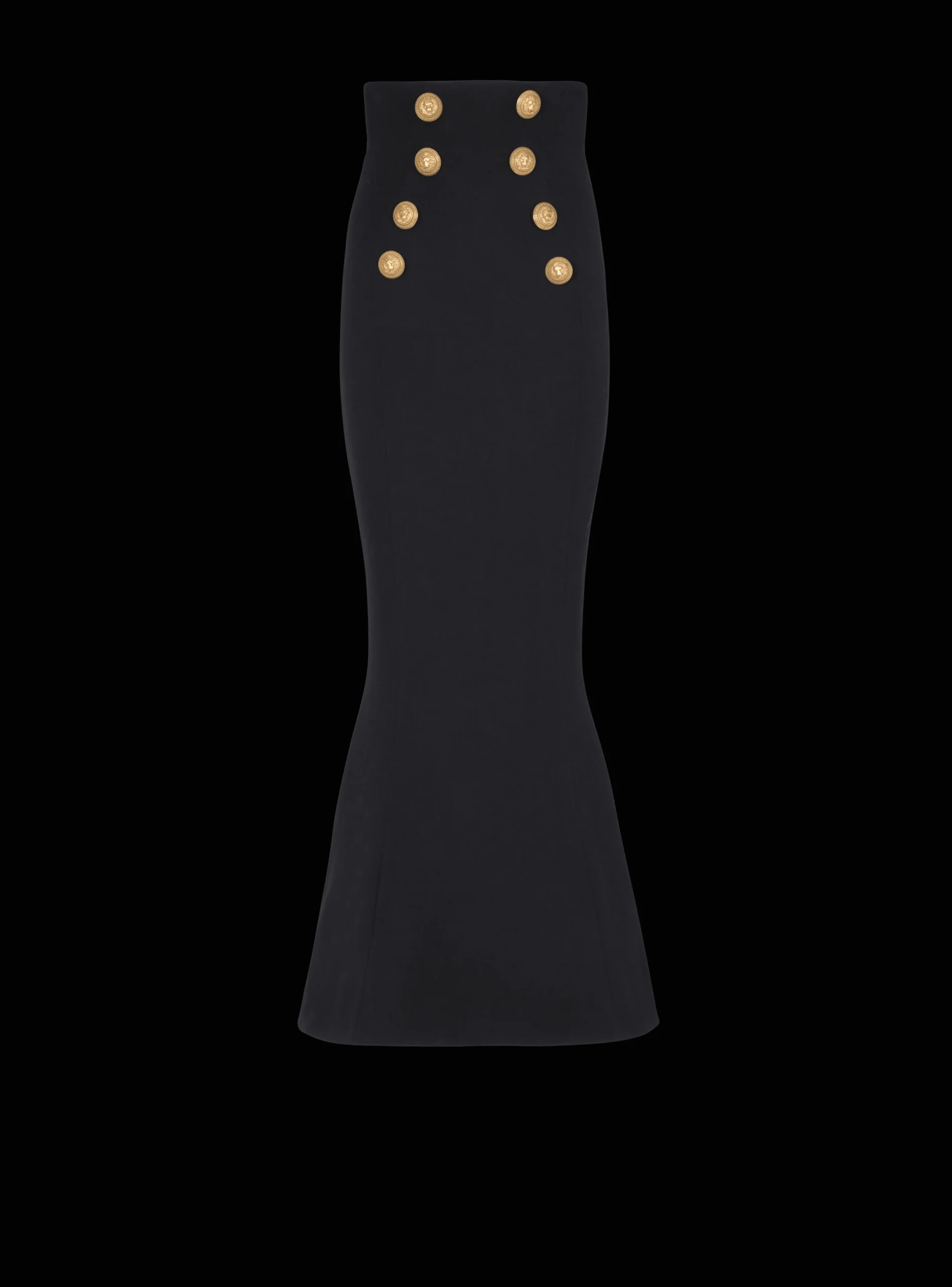 Shop High-waisted Long Skirt With Buttons Women Skirts