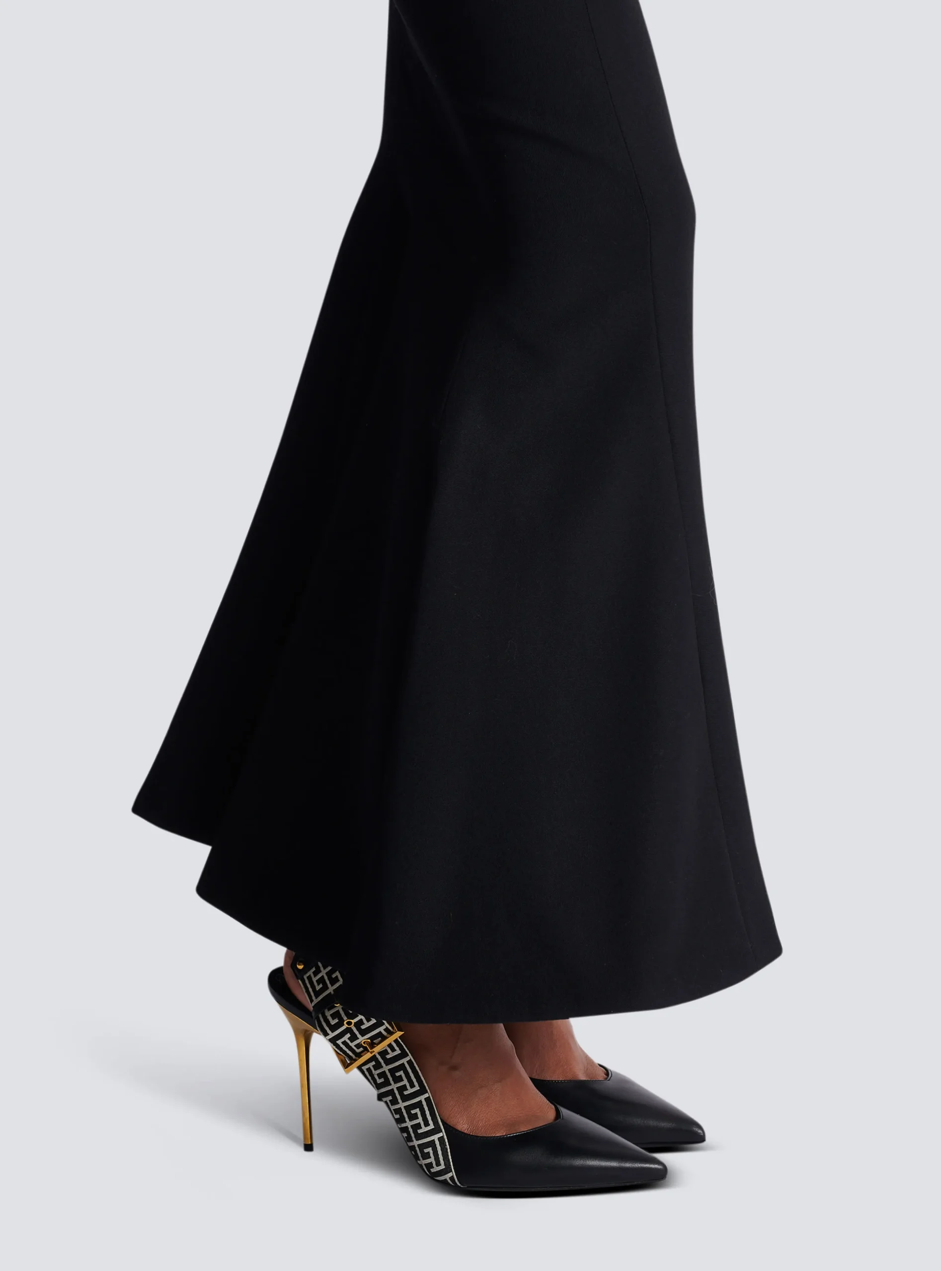 Shop High-waisted Long Skirt With Buttons Women Skirts