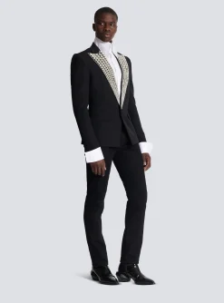 Sale Jacket With Crystal-embellished Collar Jackets And Blazers