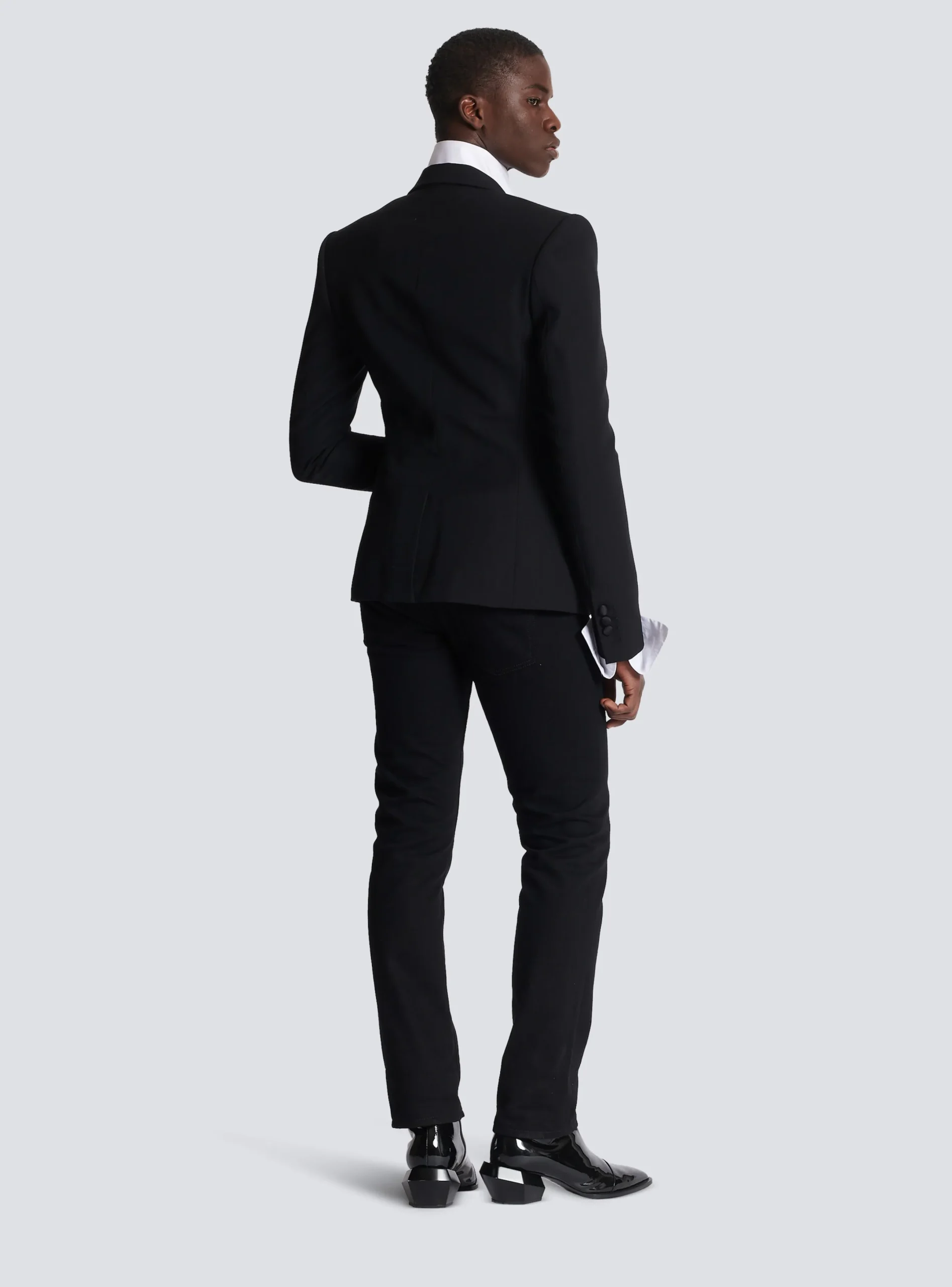Sale Jacket With Crystal-embellished Collar Jackets And Blazers