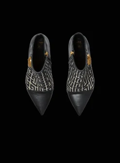 Cheap Jacquard Monogram And Leather Roni Ankle Boots Women Boots