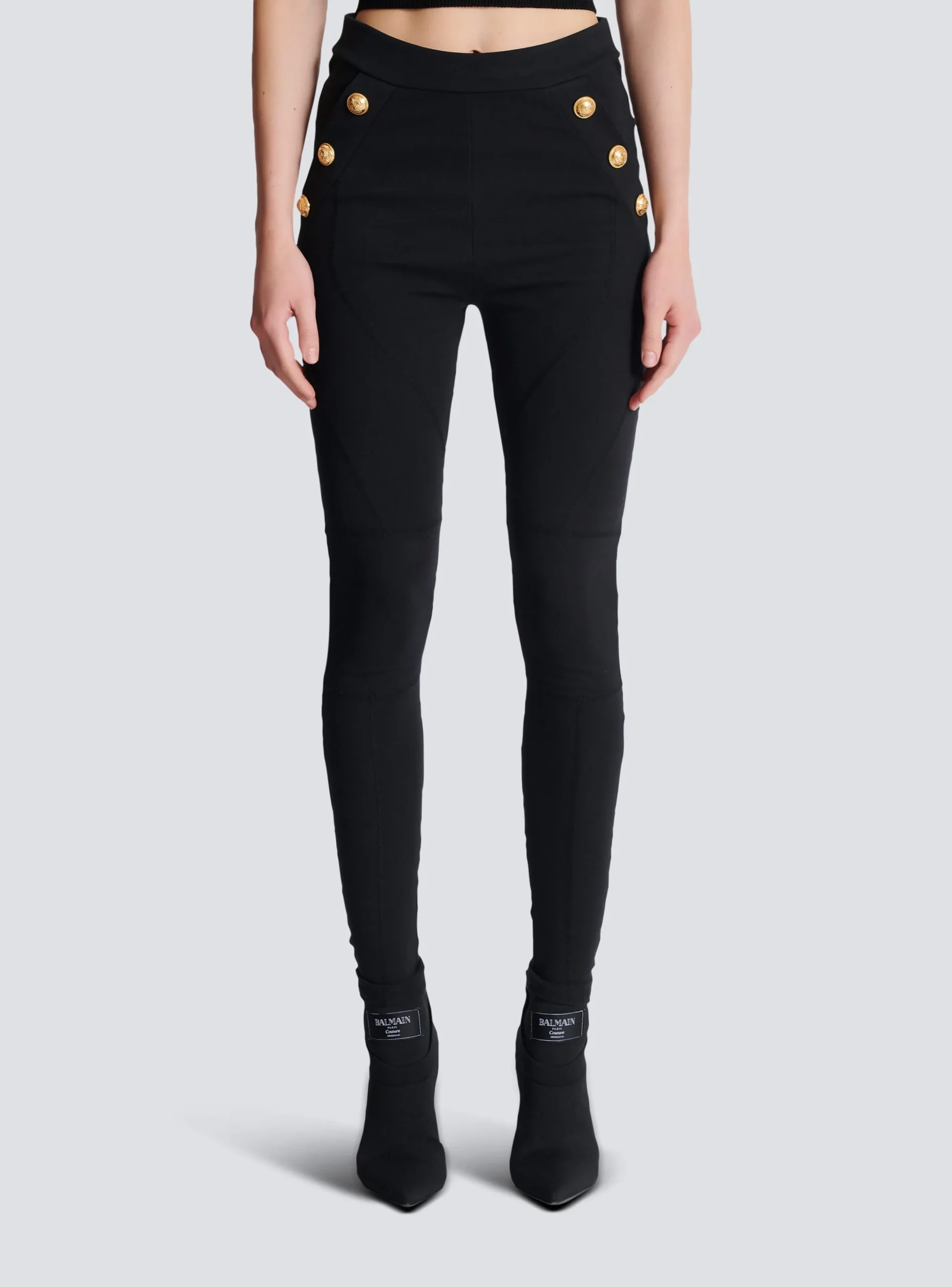 New Jersey Leggings With 6 Buttons Women Trousers And Shorts