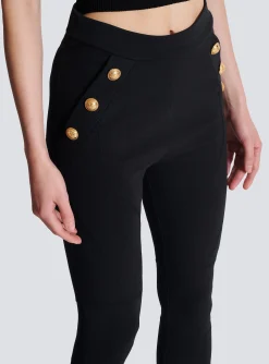 New Jersey Leggings With 6 Buttons Women Trousers And Shorts