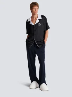 Shop Joggers With PB Signature Badge Trousers And Shorts