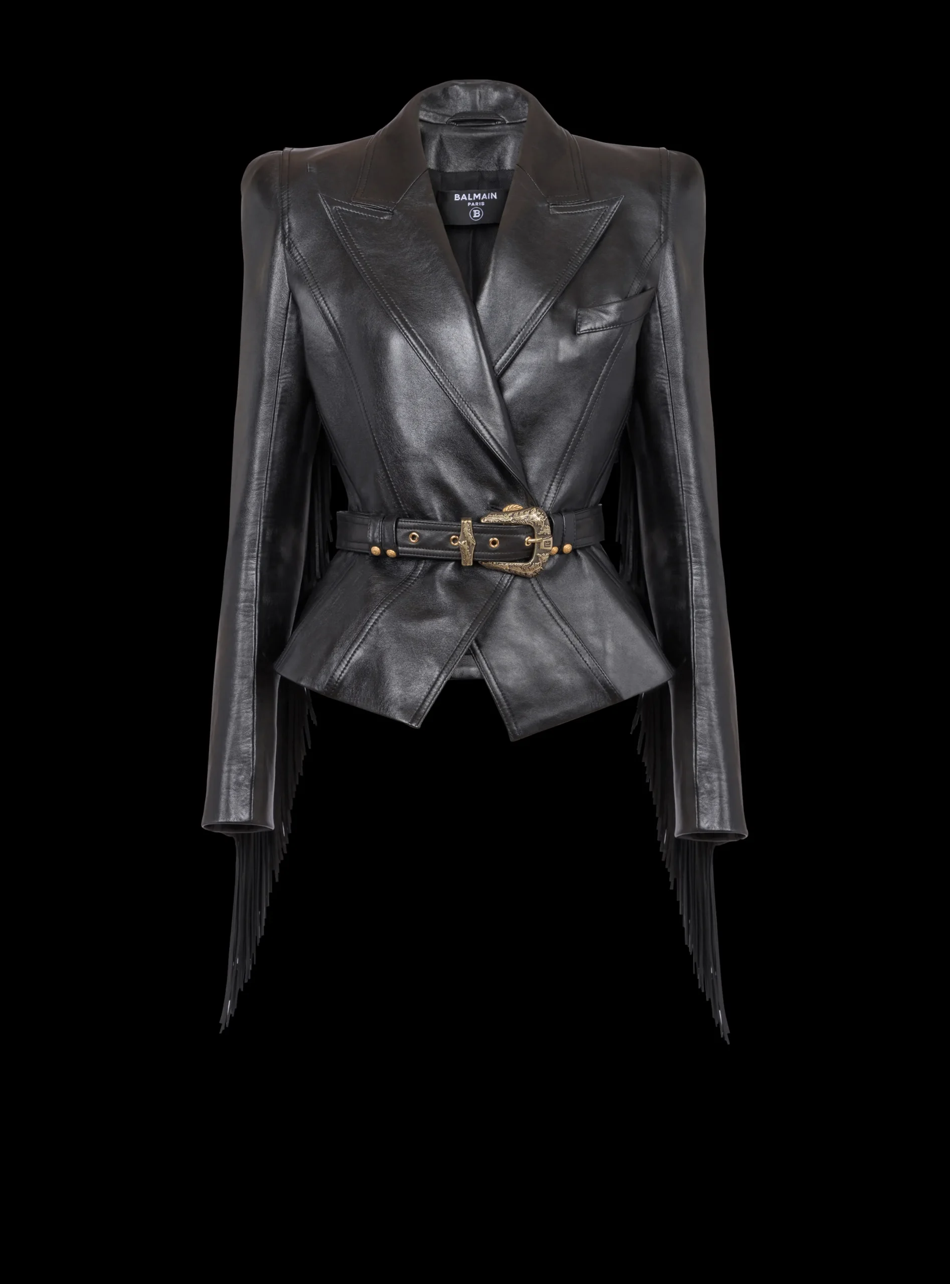 Discount Jolie Madame Fringed Leather Jacket Women Jackets And Blazers