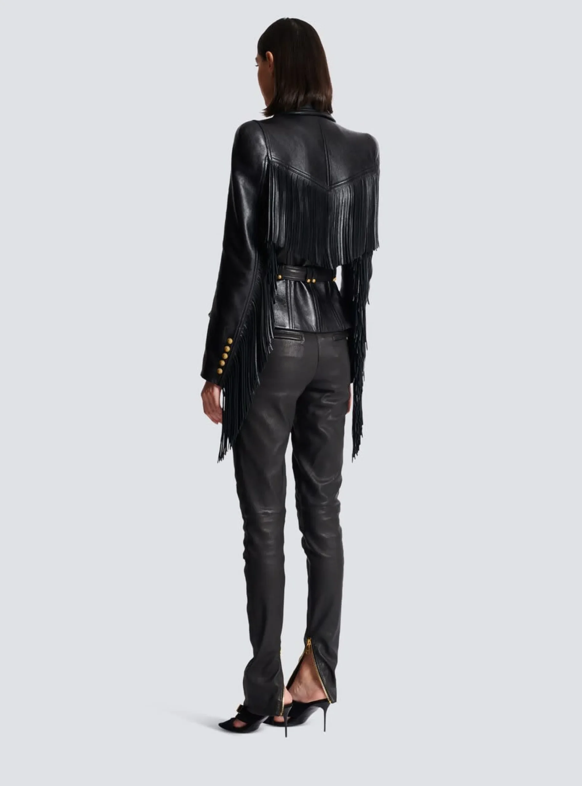 Discount Jolie Madame Fringed Leather Jacket Women Jackets And Blazers