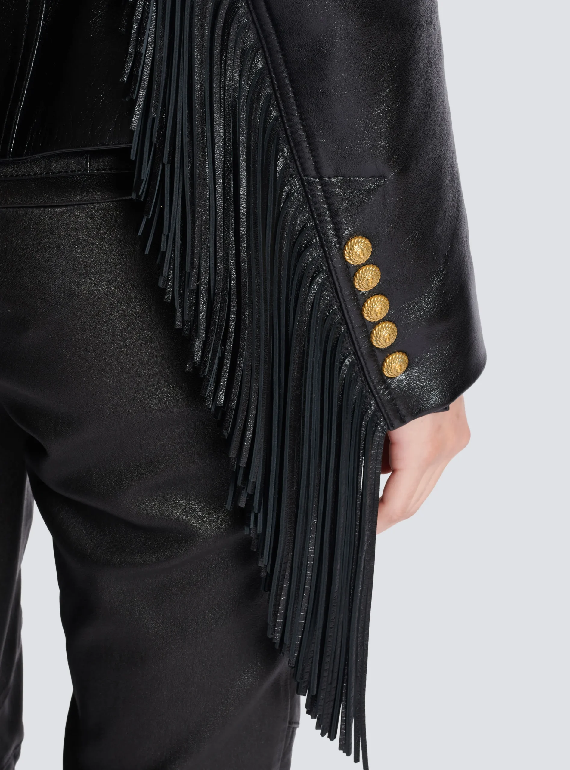 Discount Jolie Madame Fringed Leather Jacket Women Jackets And Blazers