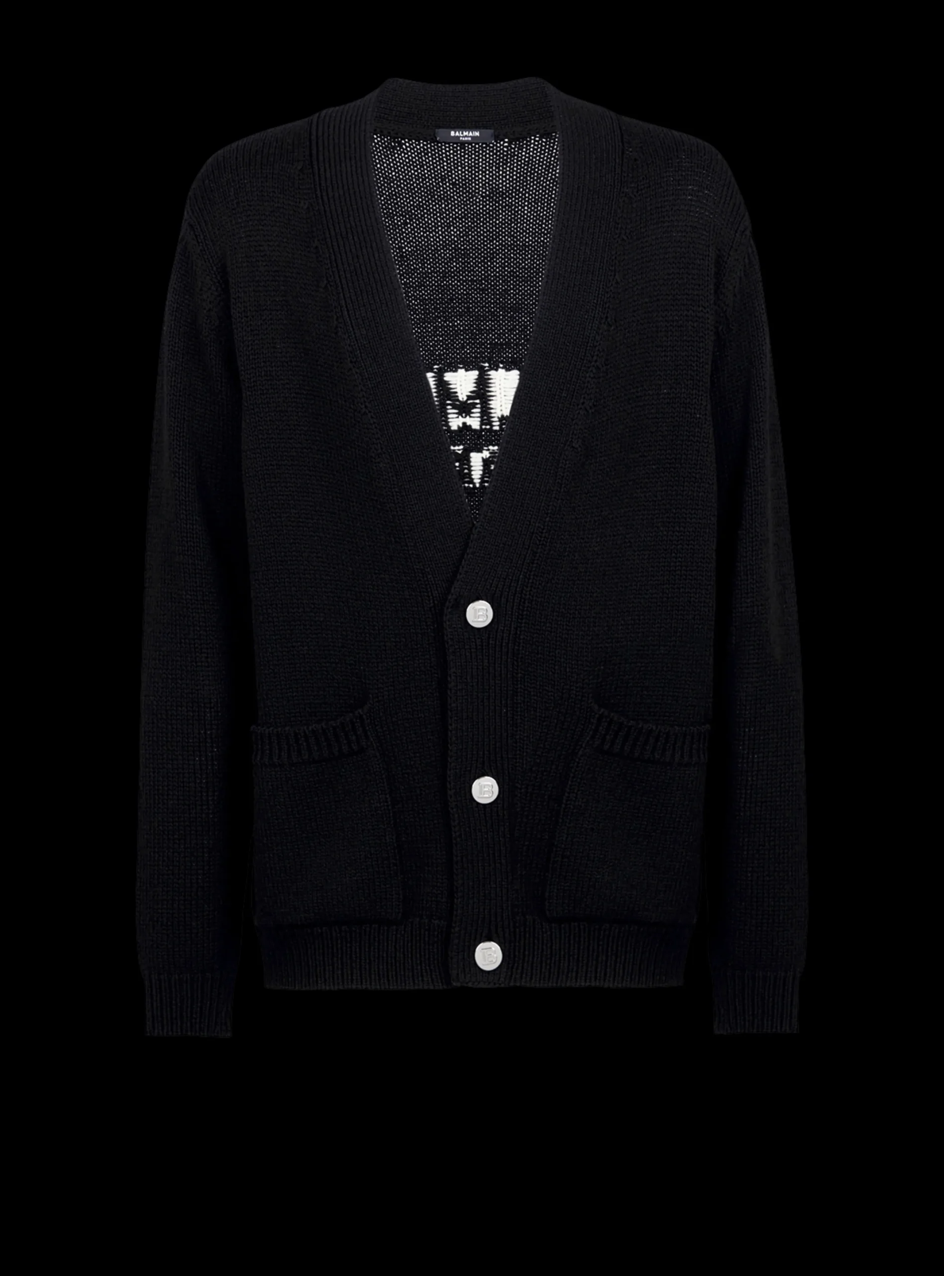 Shop Knit Cardigan With Logo Knitwear