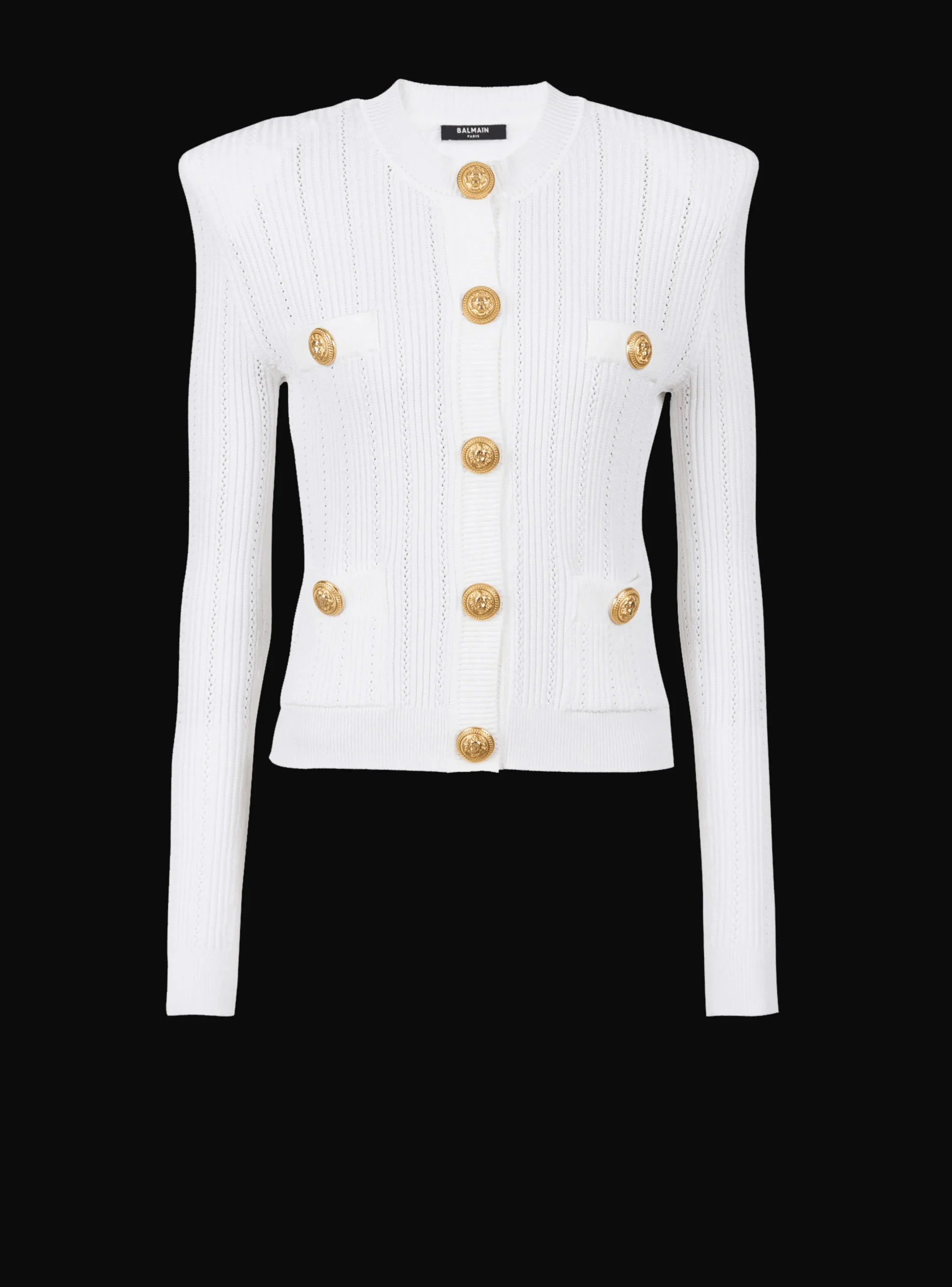 Store Knit Cardigan With Gold Buttons Women Knitwear