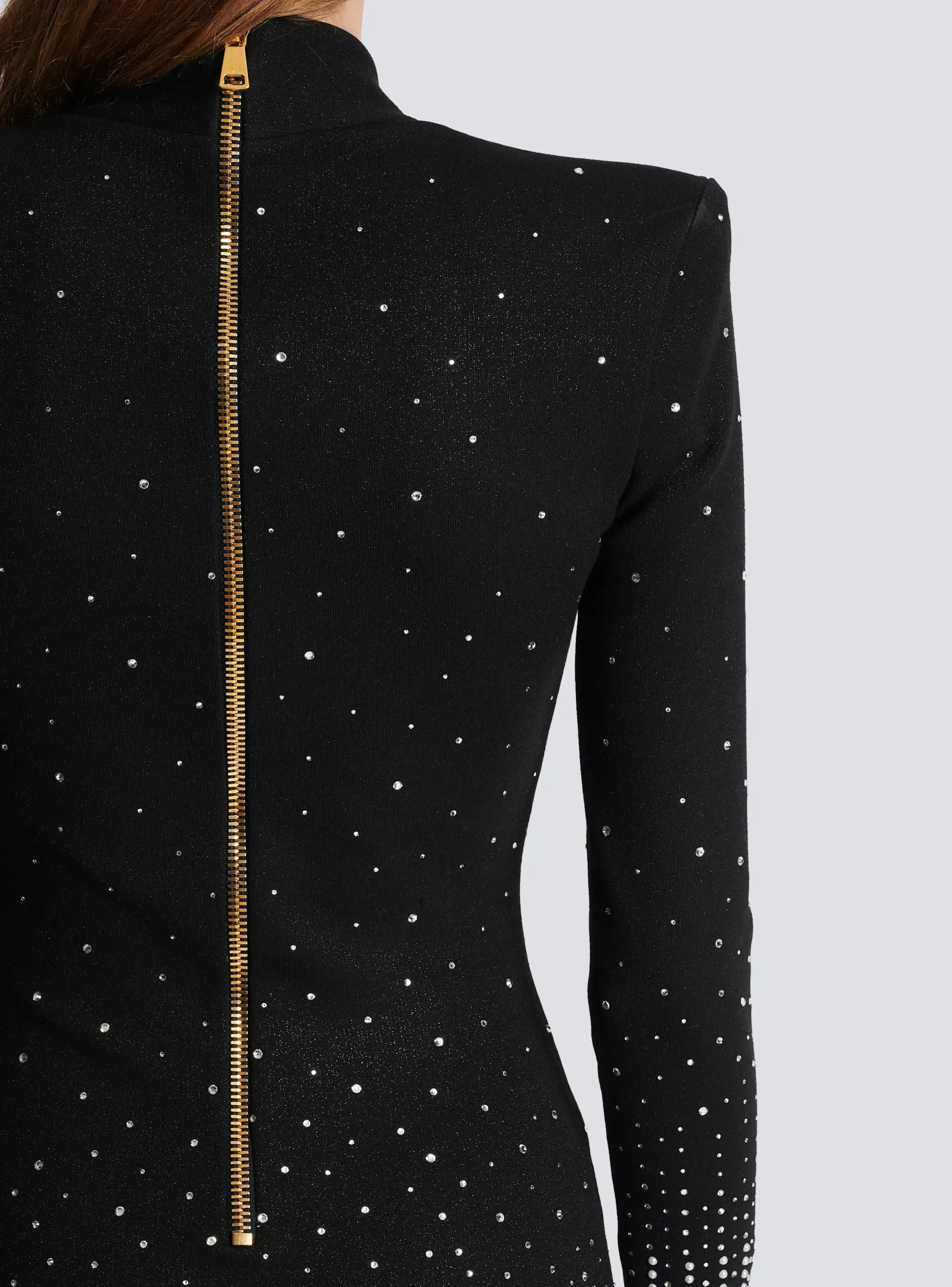 Discount Knit Dress With Pearl And Crystal Embroidery Women Knitwear|Dresses