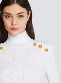Cheap Knit Jumper With Gold Buttons Women Knitwear