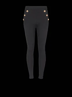 Shop Knit Leggings With 6 Buttons Women Trousers And Shorts