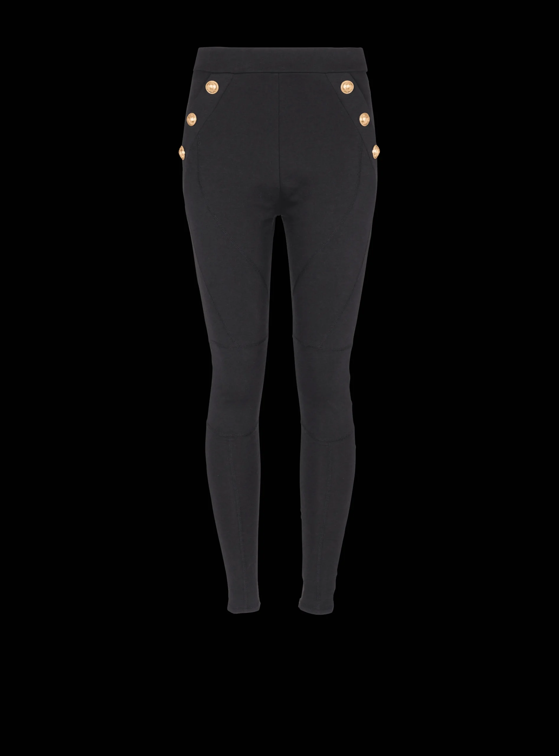 Shop Knit Leggings With 6 Buttons Women Trousers And Shorts
