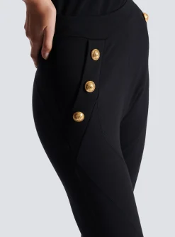 Shop Knit Leggings With 6 Buttons Women Trousers And Shorts