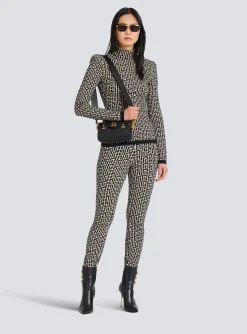 Cheap Knit Leggings With Monogram Women Trousers And Shorts|Knitwear