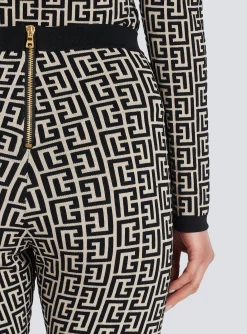 Cheap Knit Leggings With Monogram Women Trousers And Shorts|Knitwear