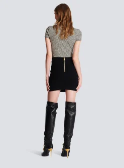Outlet Knit Skirt With Buttons Women Skirts|Knitwear