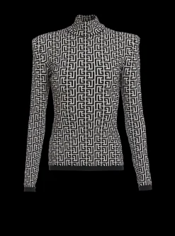 Store Knit Sweater With Monogram Women Knitwear