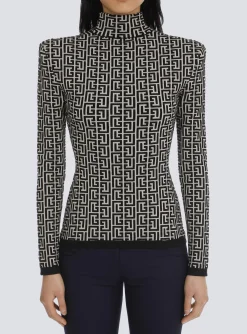 Store Knit Sweater With Monogram Women Knitwear
