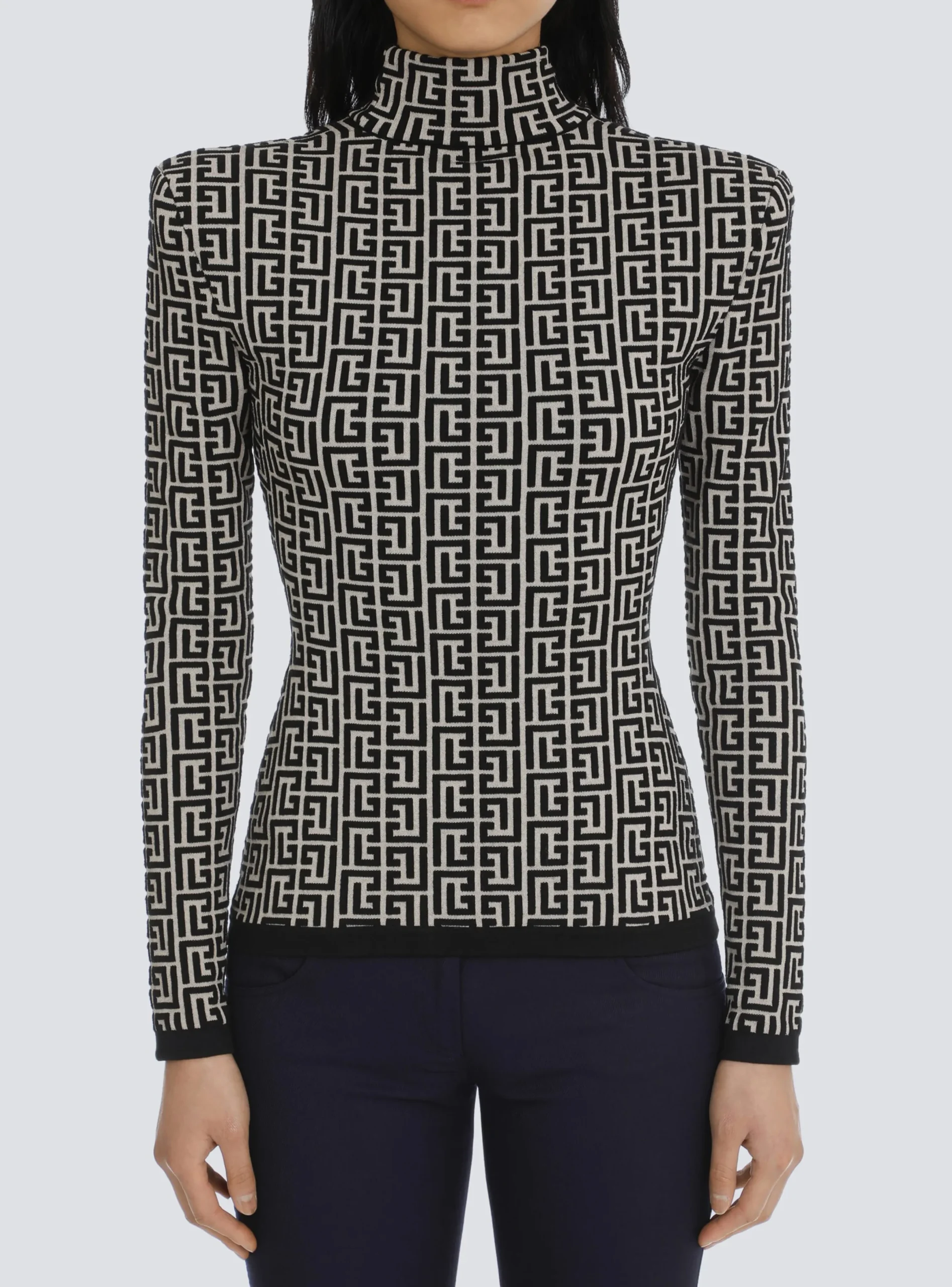 Store Knit Sweater With Monogram Women Knitwear